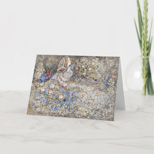 Annie French De dame in het Roos Tuin Notitiekaartje