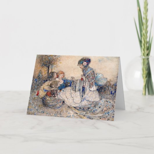 Annie French, een sprookjesachtige moeder, vertelt Notitiekaartje (Voorkant)