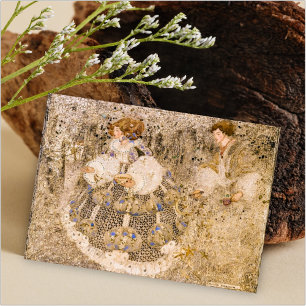 Annie French Het gelukkige paar Notitiekaartje