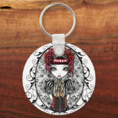 "Annie" Gothic Victoriaans Couture Fairy Sleutelha Sleutelhanger (Voorkant)