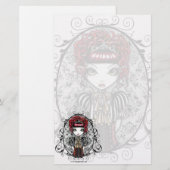 "Annie" Gothic Victoriaans Couture Fairy Stationer Briefpapier (Voorkant / Achterkant)