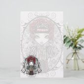 "Annie" Gothic Victoriaans Couture Fairy Stationer Briefpapier (Staand voorkant)