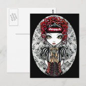 Annie Gothic Victorian Fae Postcard Briefkaart (Voorkant / Achterkant)