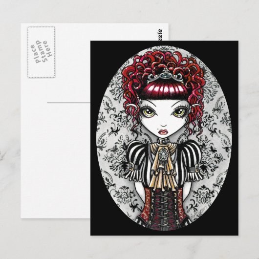 Annie Gothic Victorian Fae Postcard Briefkaart (Voorkant / Achterkant)