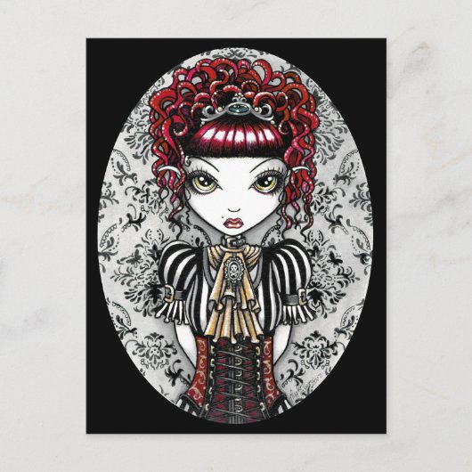 Annie Gothic Victorian Fae Postcard Briefkaart (Voorkant)