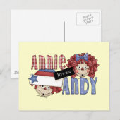 Annie houdt van Andy Tshirts en Gifts Briefkaart (Voorkant / Achterkant)