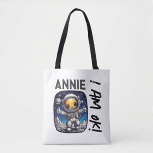 Annie I Am OK! Songteksten Twist Met Astronaut Tote Bag