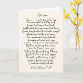 Annie Johnson Flint Poetry Wenskaart Kaart (Gele Bloem)