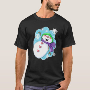 Annie Lang Go Snow Snowman T-shirt