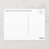 Annie, Lily, Lily, Roos van John Singer Sargent Briefkaart (Achterkant)