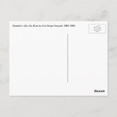 Annie, Lily, Lily, Roos van John Singer Sargent Briefkaart (Achterkant)
