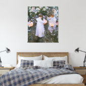 Annie, Lily, Lily, Roos van John Singer Sargent Canvas Afdruk (Insitu (Slaapkamer))