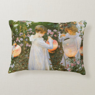 Annie, Lily, Lily, Roos van John Singer Sargent Decoratief Kussen