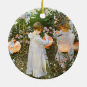 Annie, Lily, Lily, Roos van John Singer Sargent Keramisch Ornament (Achterkant)