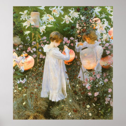 Annie, Lily, Lily, Roos van John Singer Sargent Poster (Voorkant)