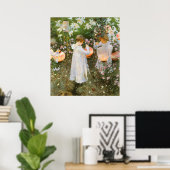 Annie, Lily, Lily, Roos van John Singer Sargent Poster (Thuiskantoor)