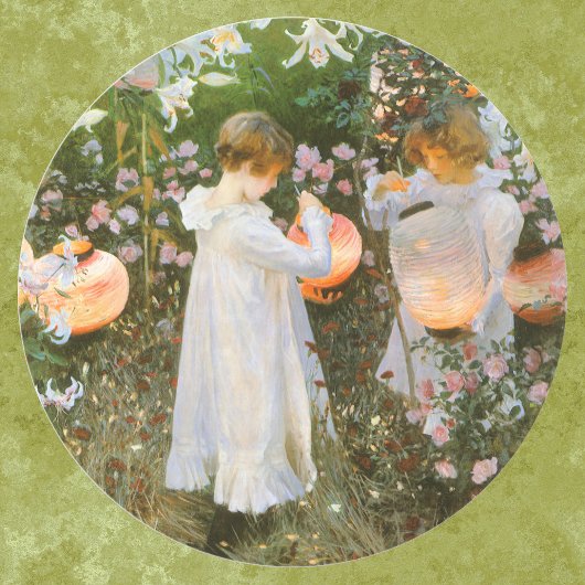 Annie, Lily, Lily, Roos van John Singer Sargent Ronde Sticker