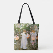 Annie, Lily, Lily, Roos van John Singer Sargent Tote Bag (Achterkant)