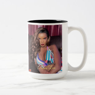 ANNIE LOVE Twee-Tone Mok, 15 oz Tweekleurige Koffiemok