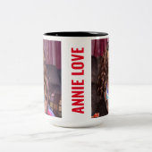 ANNIE LOVE Two-Tone Mok, 15 oz Tweekleurige Koffiemok (Center)