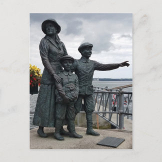 Annie Moore-standbeeld, Cobh, County Cork, Ierland Briefkaart