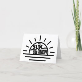 Annie: Morgen Bedankkaart