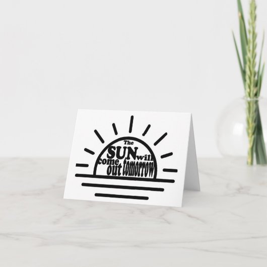 Annie: Morgen Bedankkaart (Voorkant)