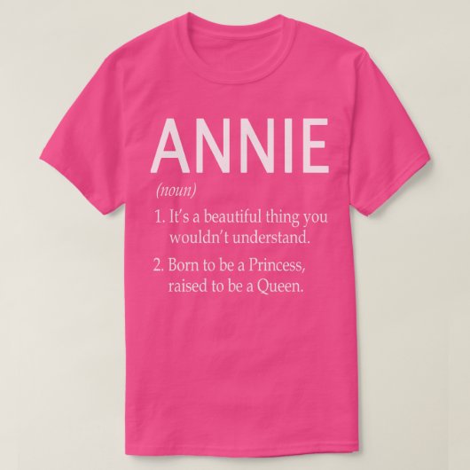 Annie Naam Gift T-shirt (Design voorkant)