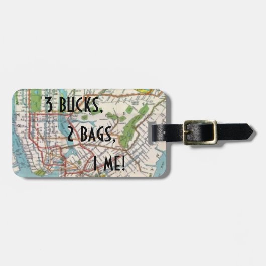 Annie NYC bagagelabel (Voorkant horizontaal)