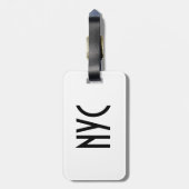 Annie NYC bagagelabel (Achterkant verticaal)