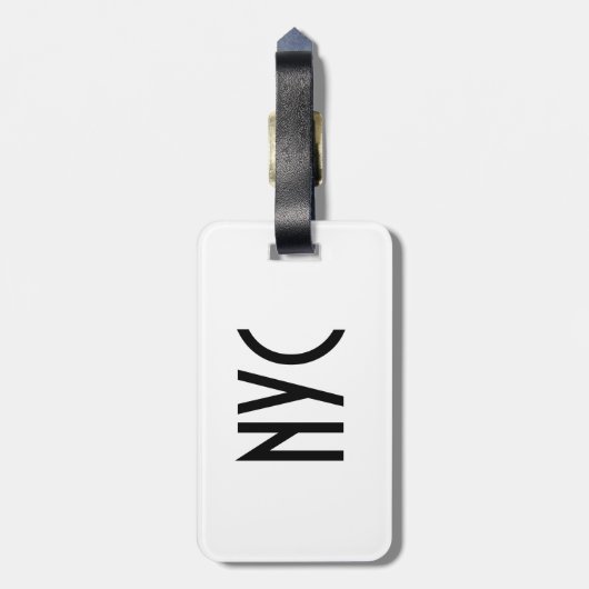 Annie NYC bagagelabel (Achterkant verticaal)