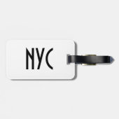 Annie NYC bagagelabel (Achterkant horizontaal)