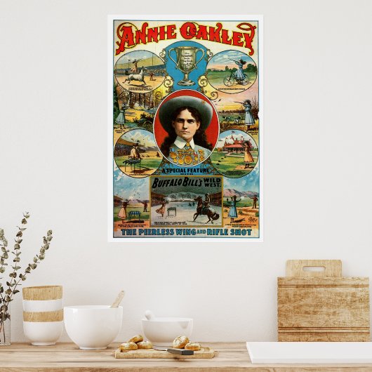 Annie Oakley - Afdrukken Poster (Keuken)