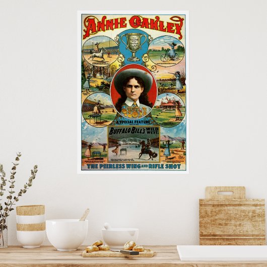 Annie Oakley - Afdrukken Poster (Keuken)