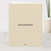 ANNIE OAKLEY AIMING PISTOOL, BIRTHDAY WENSKAARTEN KAART (Achterkant)