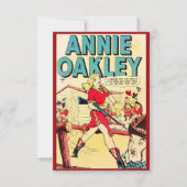 "Annie Oakley"-briefkaart Bedankkaart (Voorkant)