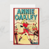 "Annie Oakley"-briefkaart Bedankkaart (Voorkant / Achterkant)