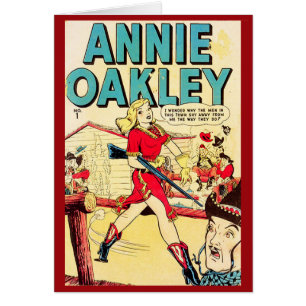 "Annie Oakley"  Comic Hoesje Card