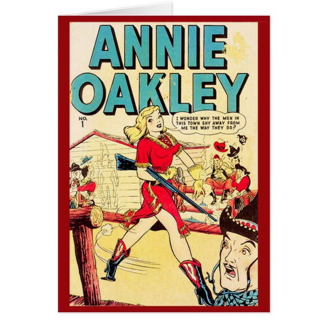 "Annie Oakley"  Comic Hoesje Card (Voorkant)