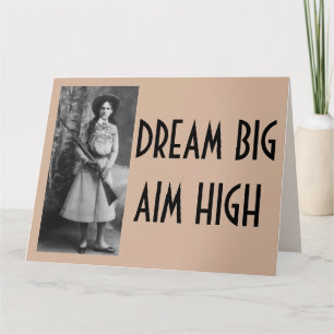 Annie Oakley Funny Cowgirl BIRTHDAY-kaarten Kaart