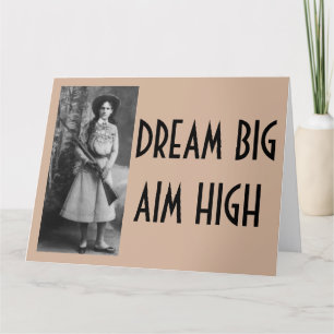 Annie Oakley Funny Cowgirl BIRTHDAY-kaarten Kaart