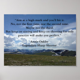 Annie Oakley Inspirerend Quote Girl Power Poster