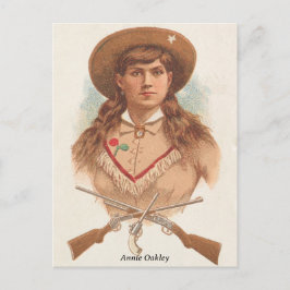 Annie Oakley  Lithograph Portrait Briefkaart