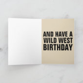 ANNIE OAKLEY MET PISTOOL, BIRTHDAY WENSKAARTEN KAART (Binnen)