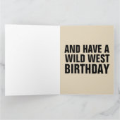 ANNIE OAKLEY MET PISTOOL, BIRTHDAY WENSKAARTEN KAART (Binnen)