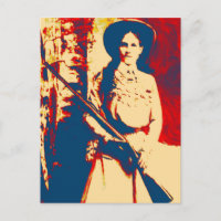 Annie Oakley Oil Grunge Briefkaart
