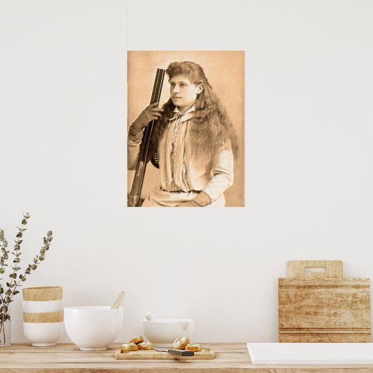 Annie Oakley Portrait Poster (Keuken)
