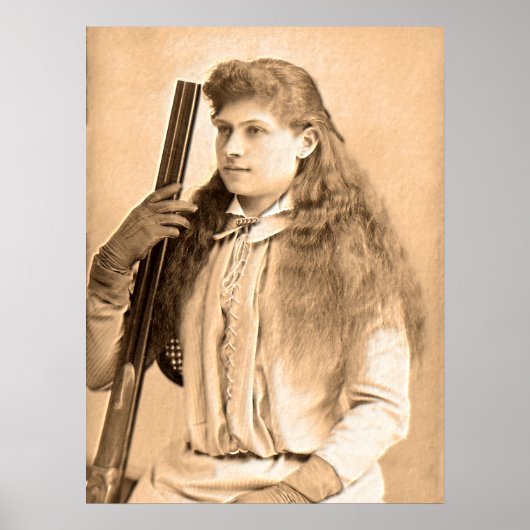 Annie Oakley Portrait Poster (Voorkant)