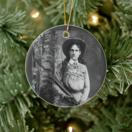 ANNIE OAKLEY SCHERPE SHOOTER KERST ORNAMENT (Boom)