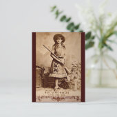 Annie Oakley Sepia Briefkaart (Staand voorkant)